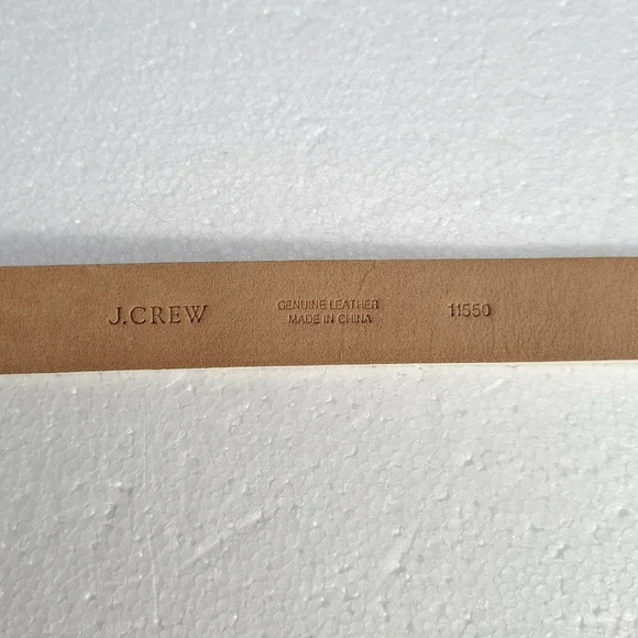 J. Crew Cream Snake-Print Leather Women's Belt Size S - Picture 11 of 11
